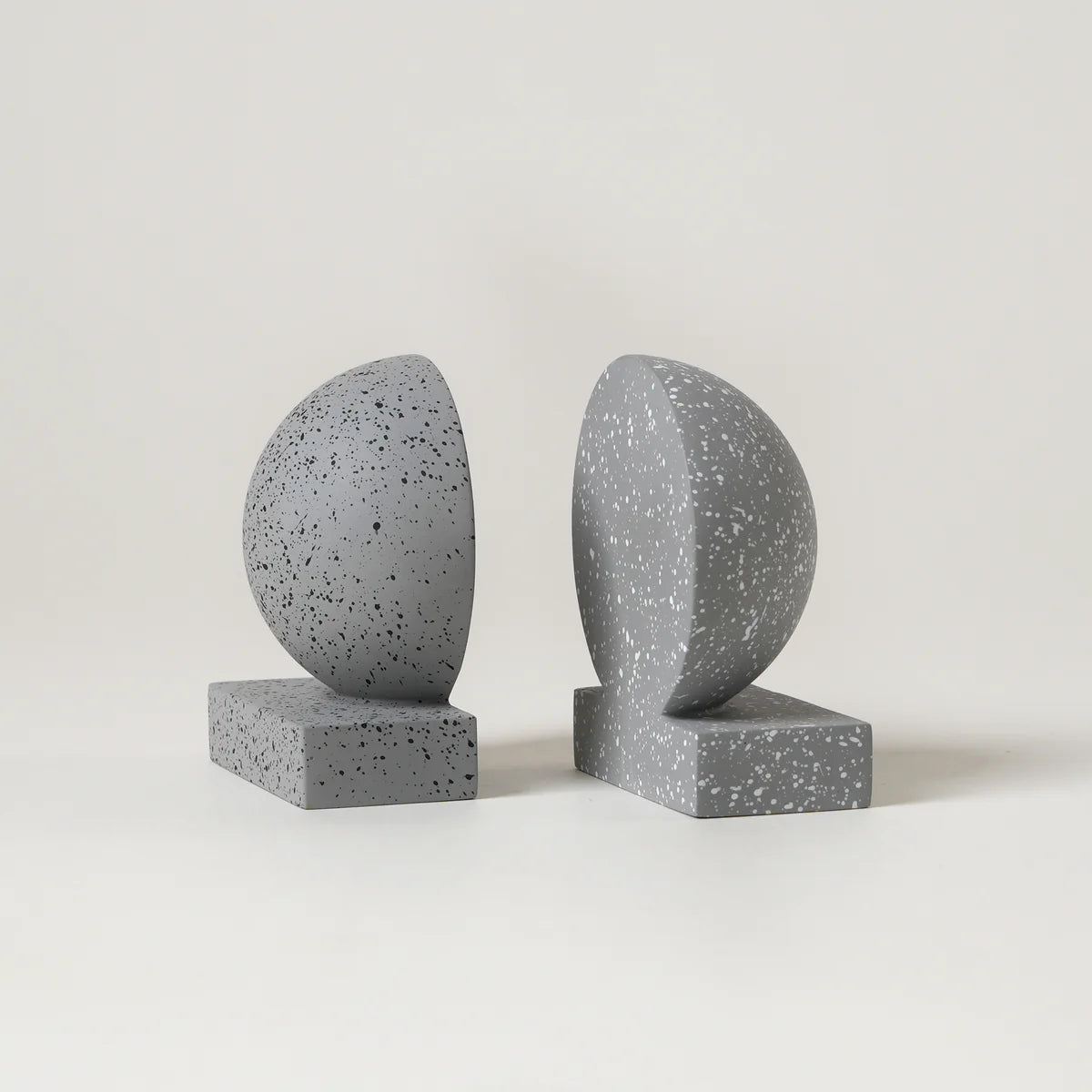 Monolith Bookends - Grey