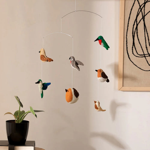 Felt Ornaments - Hanging Mobile (Birds)